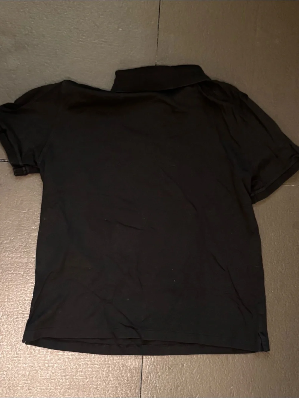 Banana Republic Luxury Touch Performance Black Polo Shirt - Men